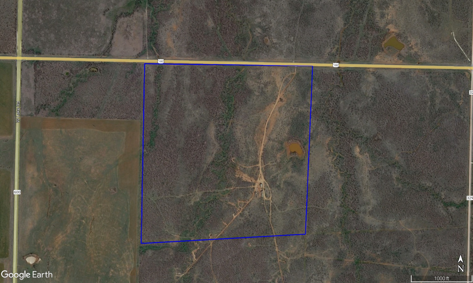 Aerial view of the property